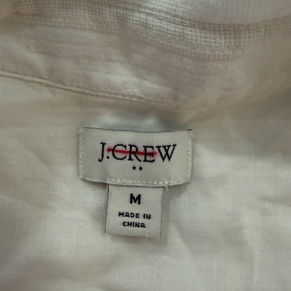 J. Crew Button Through Shirt Dress - Cotton - White - Picture 8 of 10